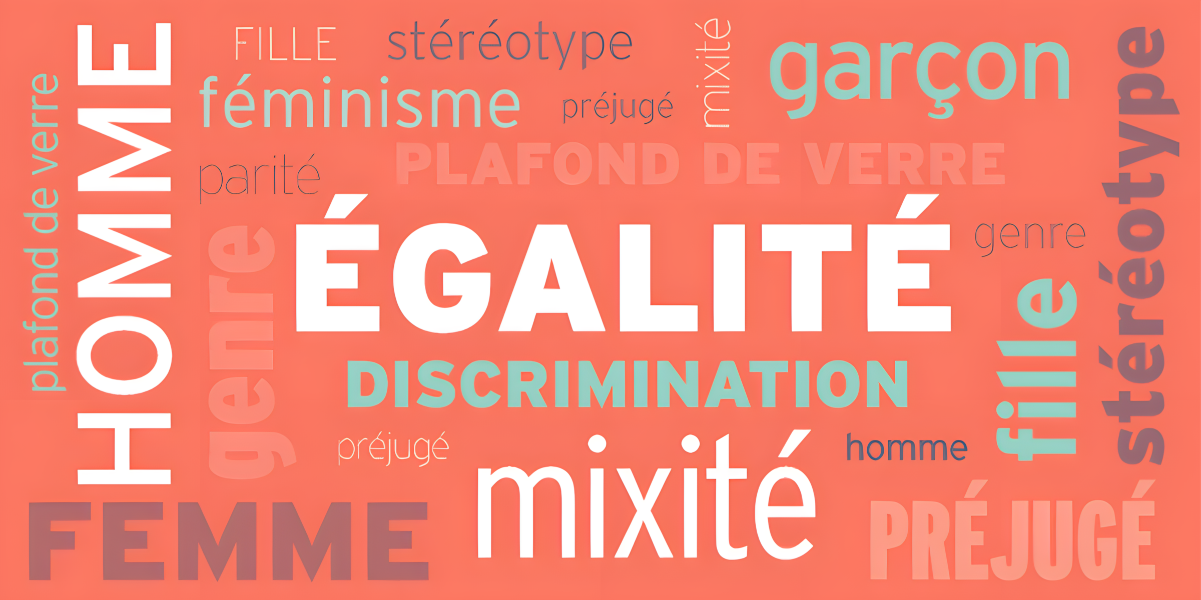 Nuage de mots égalité mixité